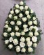 Coroana funerara din trandafiri albi p2